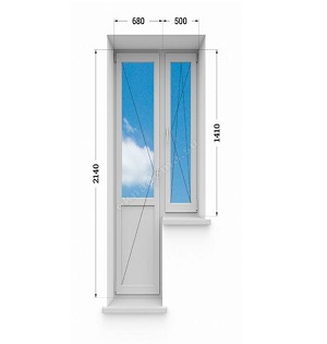 Балконный блок 504 серия