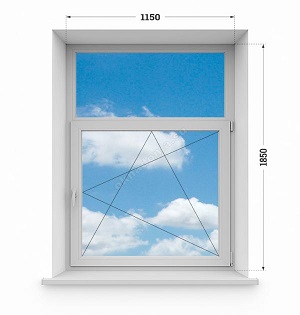 EUROLINE 58 мм. SIEGENIA AUBI 1150x1850